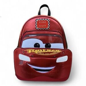 NWT Loungefly Disney Lightning McQueen Cars Metallic Backpack HTF